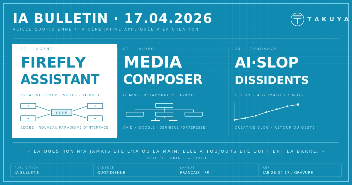 Blueprint IA Bulletin — 17 avril 2026