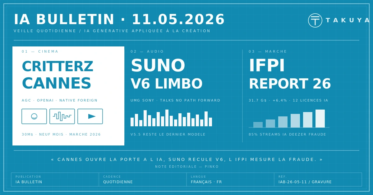 Blueprint IA Bulletin — 11 mai 2026